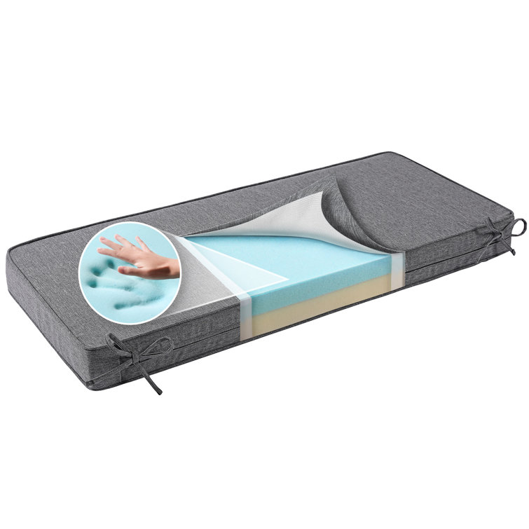 Gel memory outlet foam seat cushion